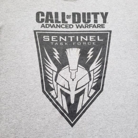Call Of Duty Advanced Warfare Sentinel Task Force Sz Large Mens Gray T-Shirt - Picture 2 of 6
